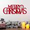 Glitzhome® 24" Red Merry Christmas Metal Wall Décor
